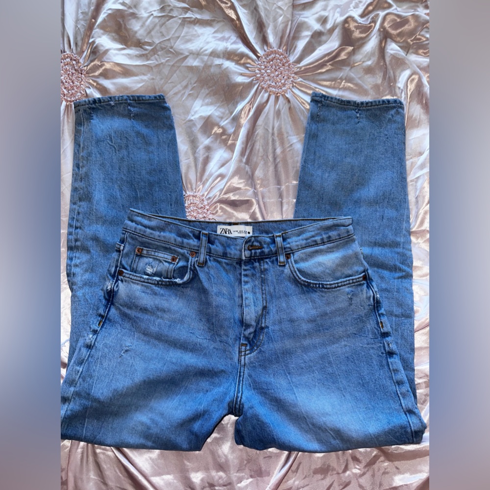 Zara skinny jeans mid waist body shaping size 8
